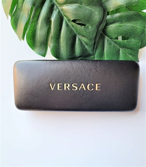 versace eyeglasses case|versace eyeglass case hard black.